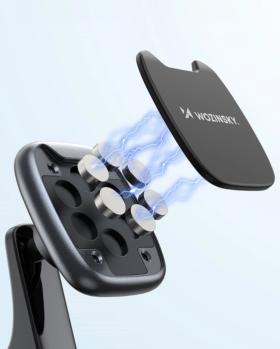 Wozinsky WUMTD support de téléphone magnétique pour tableau de bord de voiture - noir