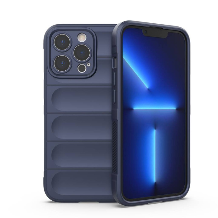 Magic Shield Case case for iPhone 13 Pro flexible armored case dark blue