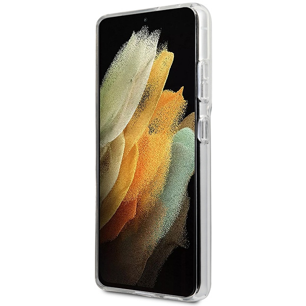 Guess GUHCS21LPCUMABK S21 Ultra G998czarny/black hardcase Marble