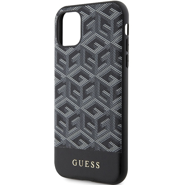 Guess GUHMN61HGCFSEK iPhone 11 / Xr 6.1" noir/noircase GCube Stripes MagSafe