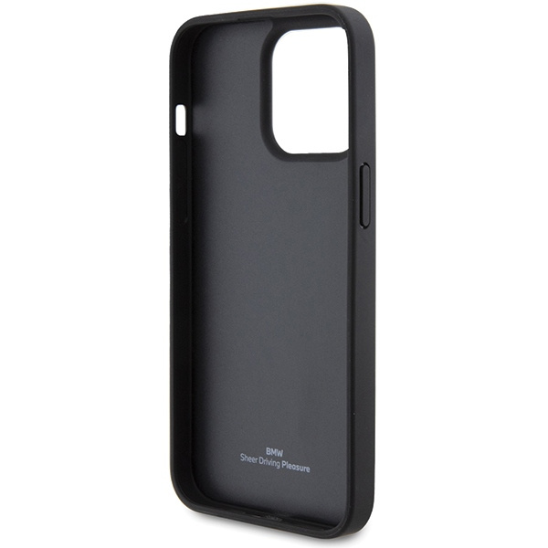 Funda Bmw Bmhcp15x22rfgk IPhone 15 Pro Max 6.7" Negro/Negro Piel Patrón DiamanteCase