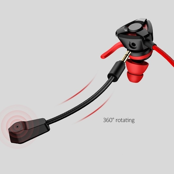 Sluchátka Stereo USAMS Jack 3,5 mm Gaming Red