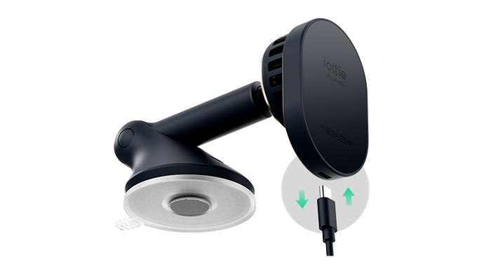 Uchwyt Magnetyczny iOttie Velox Pro MagSafe Magnetic Cryoflow Cooling z ładowaniem indukcyjną na deskę rozdzielczą / szybę