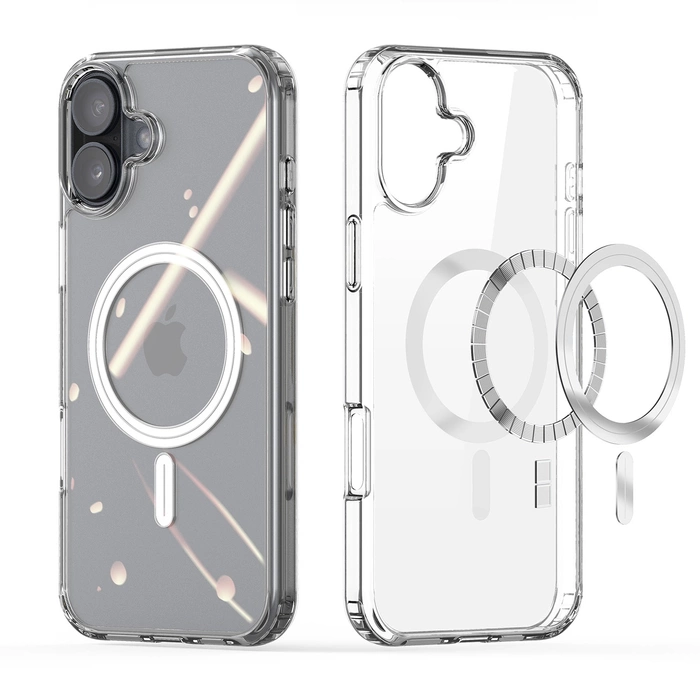 Dux Ducis Clin Mag case with MagSafe for iPhone 16 - transparent