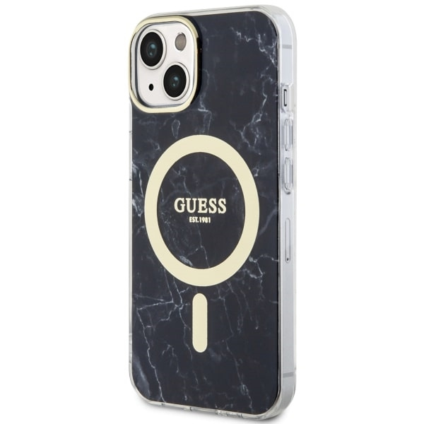 Cover Guess GUHMP14SPCUMAK iPhone 14 6,1" nero/nero durocase Marmo MagSafe Case