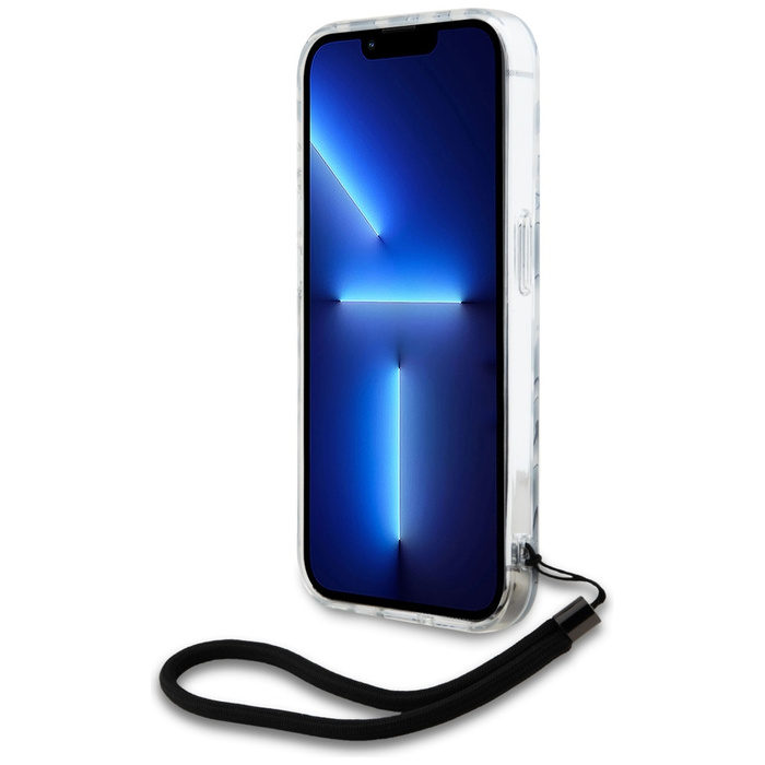 Etui Karl Lagerfeld KLHCP15LHZBPKCCK iPhone 15 Pro 6.1" czarny/black hardcase IML Zebra Pattern & Cord