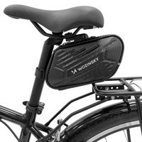 Bolsa para sillín de bicicleta Wozinsky impermeable 1.5l negra (WBB27BK)