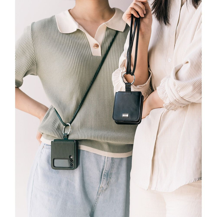 Case RINGKE Signature FOLIO GALAXY Z FLIP 4 DARK GREEN