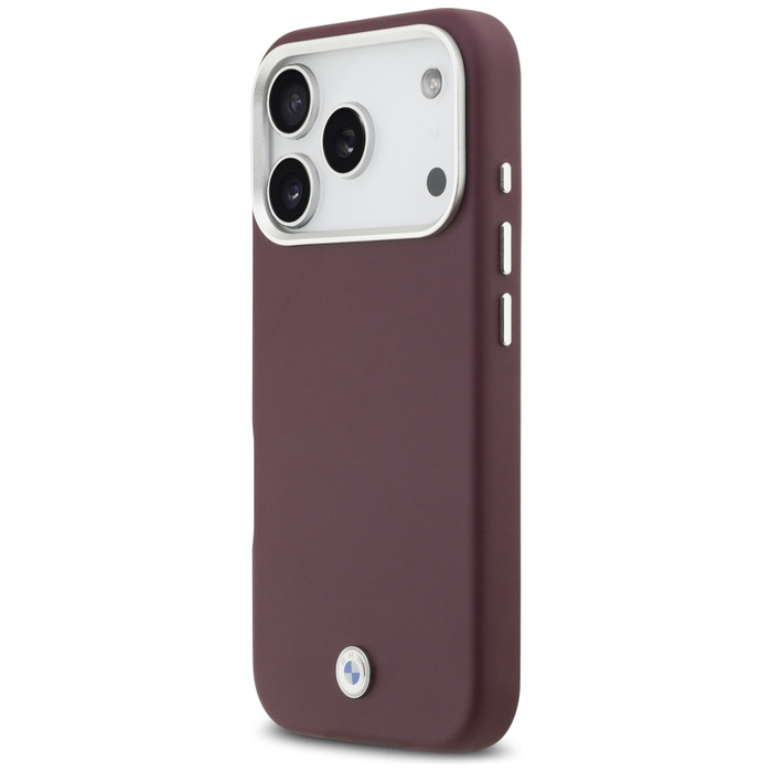 Etui BMW Sign Full Wrapped Metal MagSafe do iPhone 17 Pro czerwony