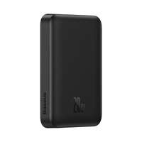 Baseus Magnetic Mini Powerbank mit MagSafe 15W / PD QC 20W 10000mAh Schwarz (Overseas Edition) + USB-C-Kabel der Xiaobai-Serie - USB-C 60W 3A 0,5m Schwarz