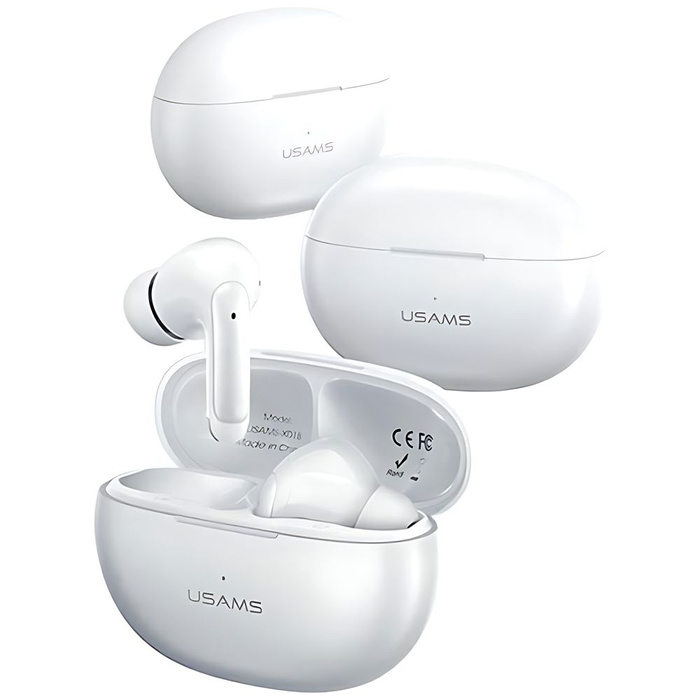 USAMS Słuchawki Bluetooth 5.3 TWS X-Don Series Dual mic ENC bezprzewodowe fioletowy/purple BHUXD04 (USAMS-XD18)