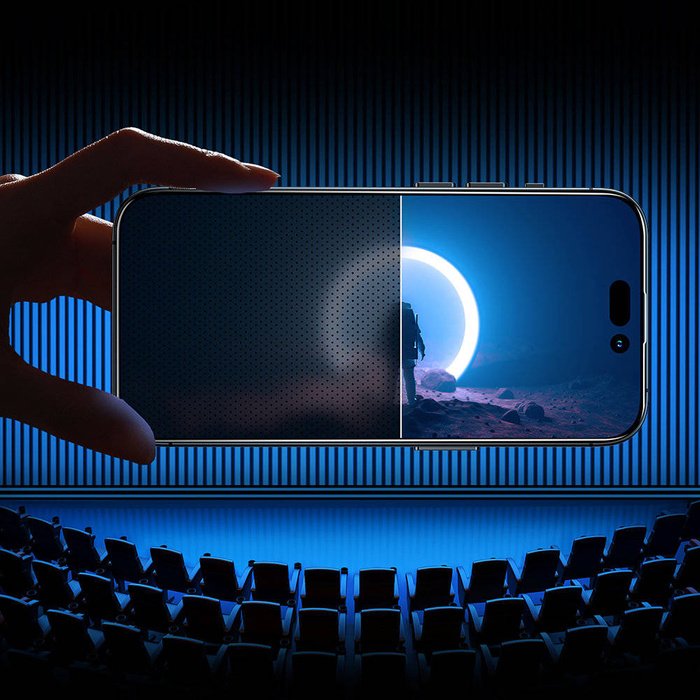 Joyroom Knight 2.5D Privacy TG Vetro Temperato per iPhone 14 Plus con Filtro Anti-Spia Schermo Intero con Cornice Trasparente (JR-P03)