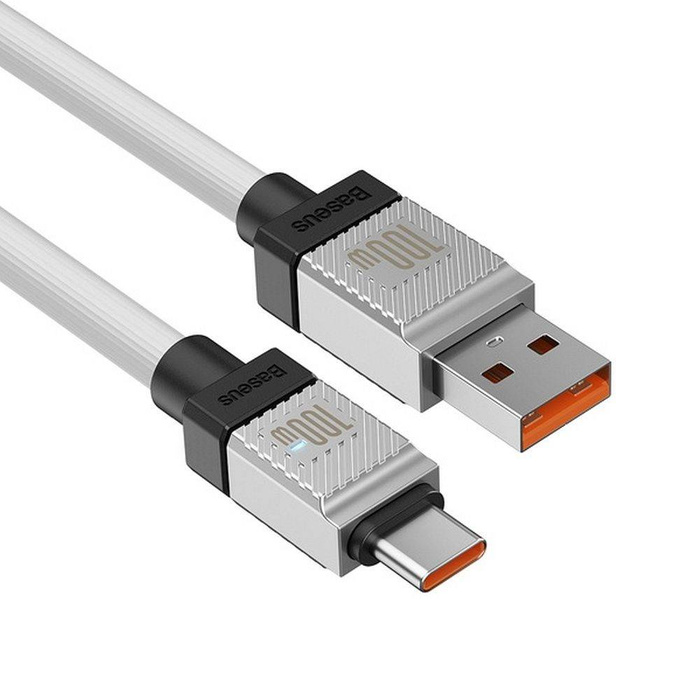 BASEUS kabel USB do Typ C CoolPlay Power Delivery 100W 2m biały CAKW000702