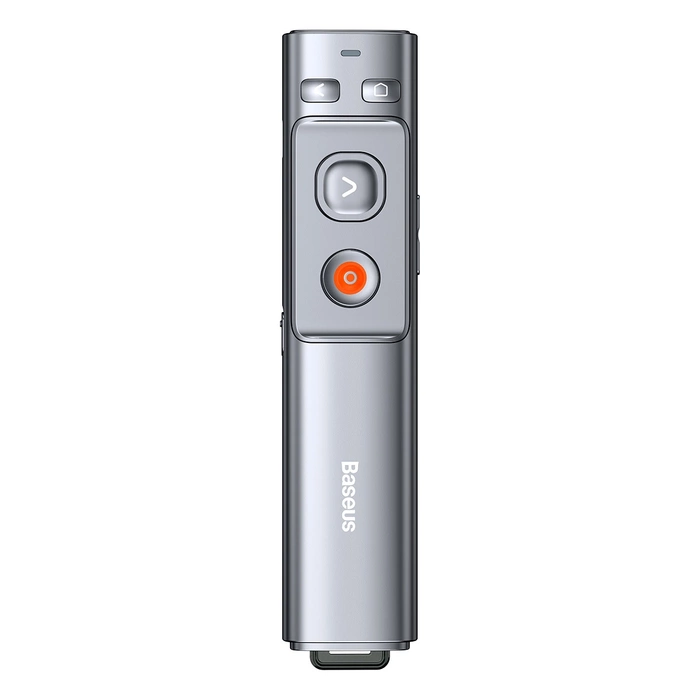 Baseus Orange Dot kabelloser Laserpointer für Präsentationen – Grau (mit Batterie)