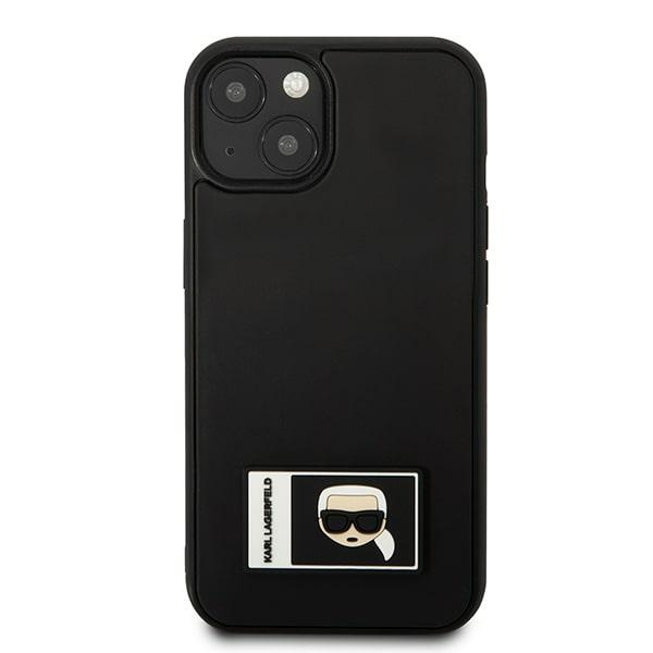 Hülle KARL LAGERFELD Apple iPhone 13 Mini Iconik Patch Schwarz Hartcase