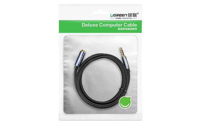 UGREEN Audio Extender Kabel AUX Jack 3,5 mm 1,5 m černý