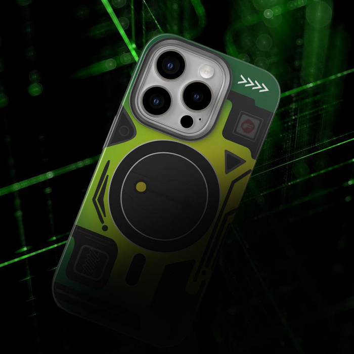 Etui na iPhone 16 PRO MAX Forcell F-Protect Levels Dual Layer 4D technology zgodny z MagSafe Military Drop-Test cyber green