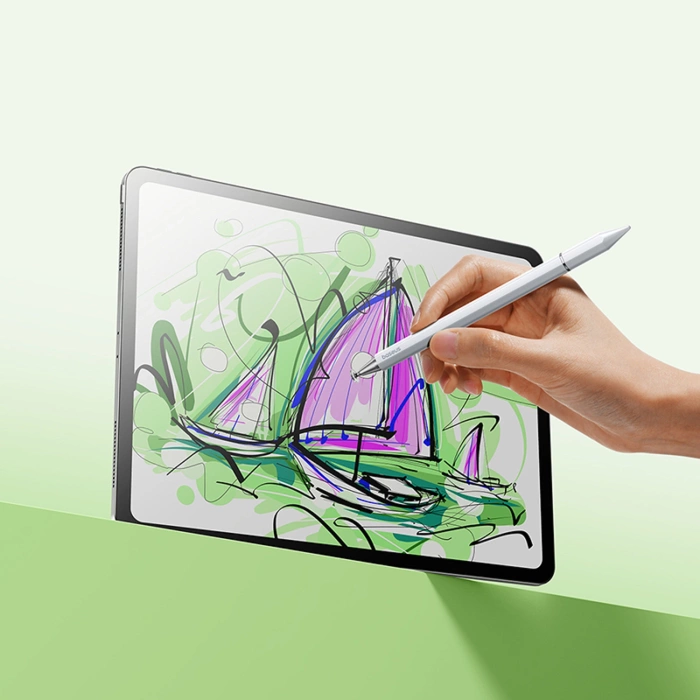 Baseus Smooth Writing III 3in1 Passiver Stylus - Magnetische Version - Weiß