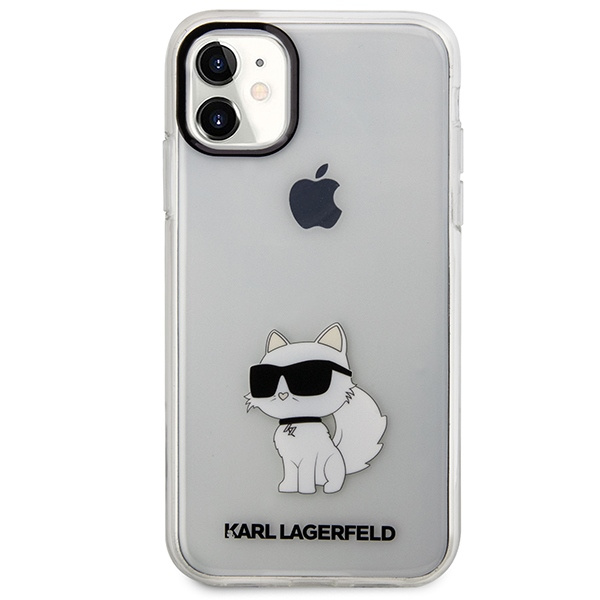 Karl Lagerfeld KLHCN61HNCHTCT iPhone 11 / Xr 6.1" transparent hardcase Ikonik Choupette