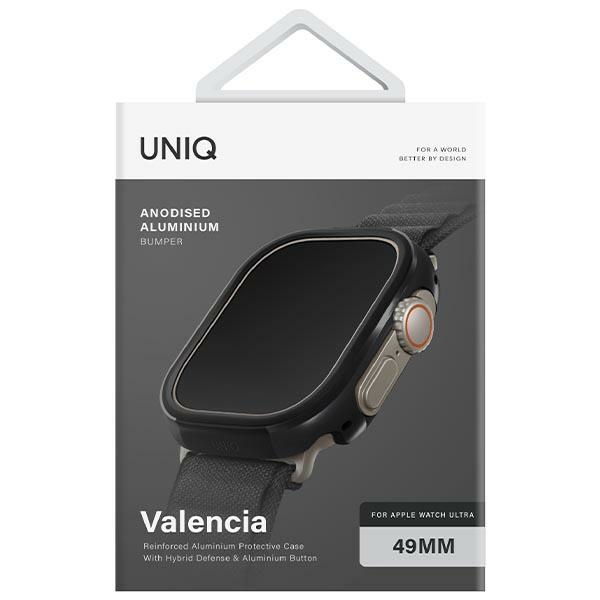 UNIQ case Valencia Apple Watch Ultra 49 mm. black/midnight black