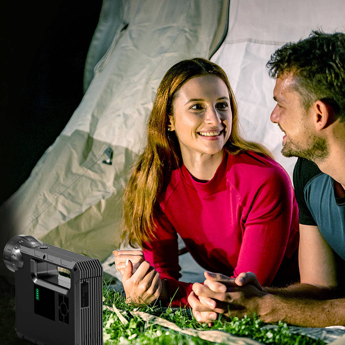 Choetech Starthilfe mit Kompressor, Powerbank 8000mAh, LED Taschenlampe schwarz (TC0017)