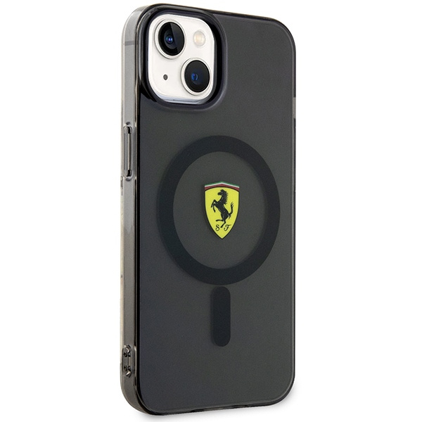 Cover Ferrari FEHMP14MURKK iPhone 14 Plus 6,7" nero/nero durocase traslucido MagSafe Case