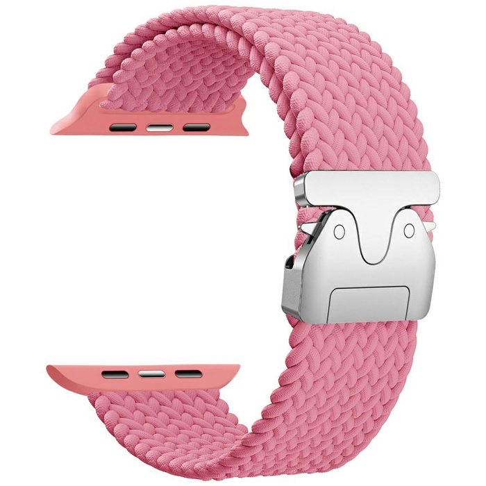 Pasek Beline Woven Nylon Parachute do    Apple Watch 42/44/45/49mm różowy