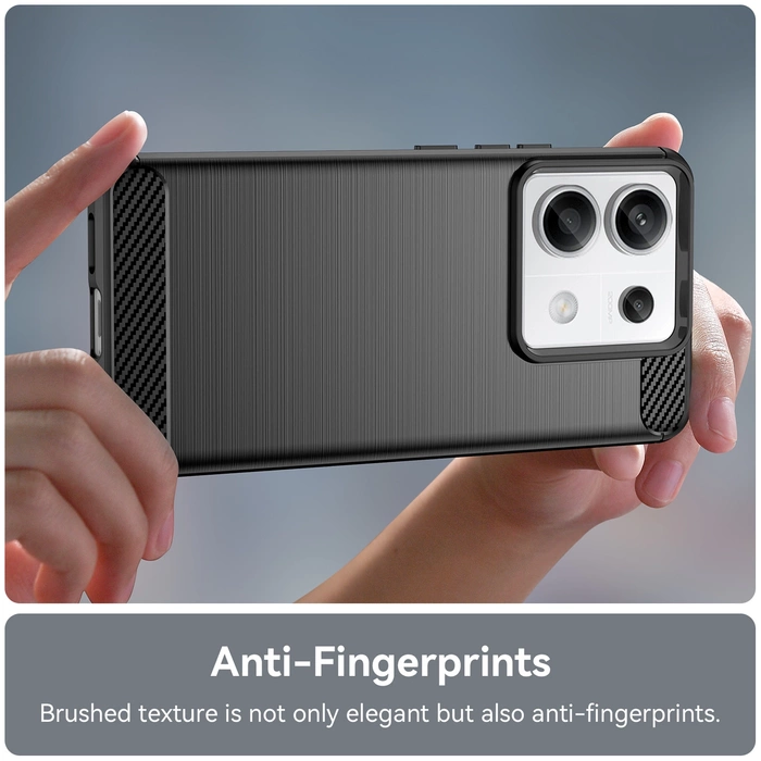 Karbonové pouzdro pro Xiaomi Redmi Note 13 Pro+ - černé