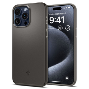 Cover Spigen Thin Fit iPhone 15 Pro Gunmetal Case