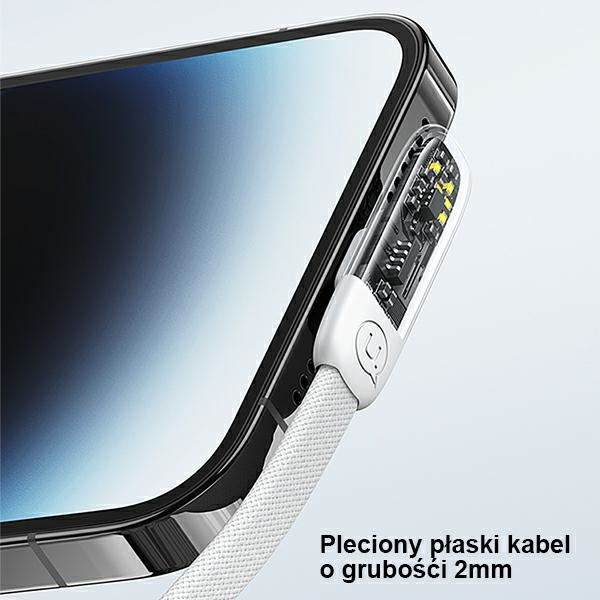 USAMS Kabel úhlový USB-C na Lightning PD 20W rychlonabíjení Iceflake Series 1,2 m černý/černý SJ583USB01 (US-SJ583)