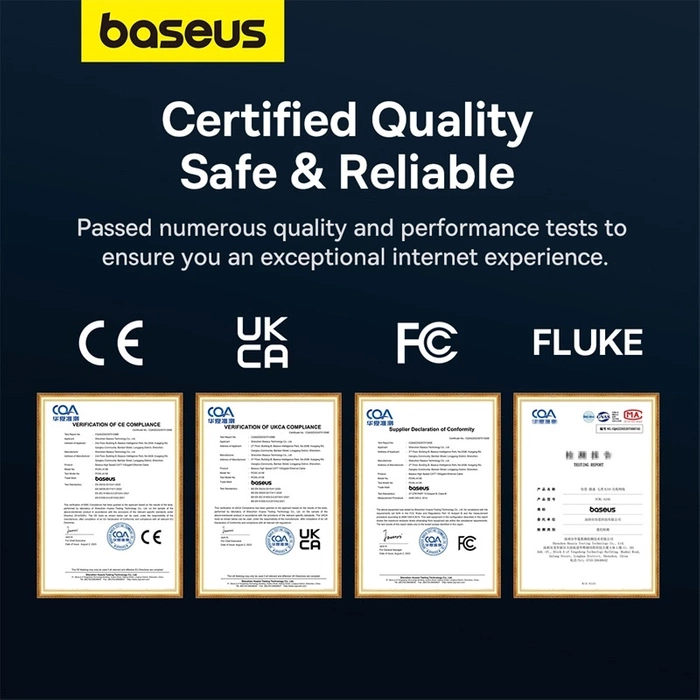 Braided network cable cat.7 Baseus Ethernet RJ45, 10Gbps, 10m (black)