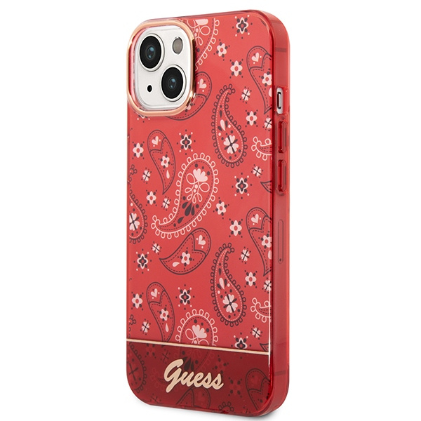 Hülle Guess GUHCP14MHGBNHR iPhone 14 Plus 6,7" rot/rot hartcase Bandana Paisley