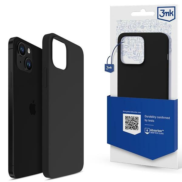 3mk Silikon Case iPhone 13 6.1" schwarz/schwarz