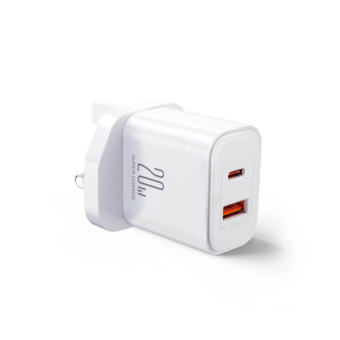 Chargeur USB-A USB-C Joyrooom FlashSeries JR-TCF05 20 W - blanc
