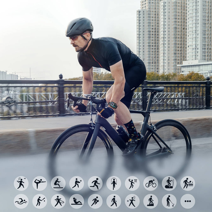 Reloj inteligente Joyroom Fit-Life Series con función de contestador de llamadas IP68 negro (JR-FT5)