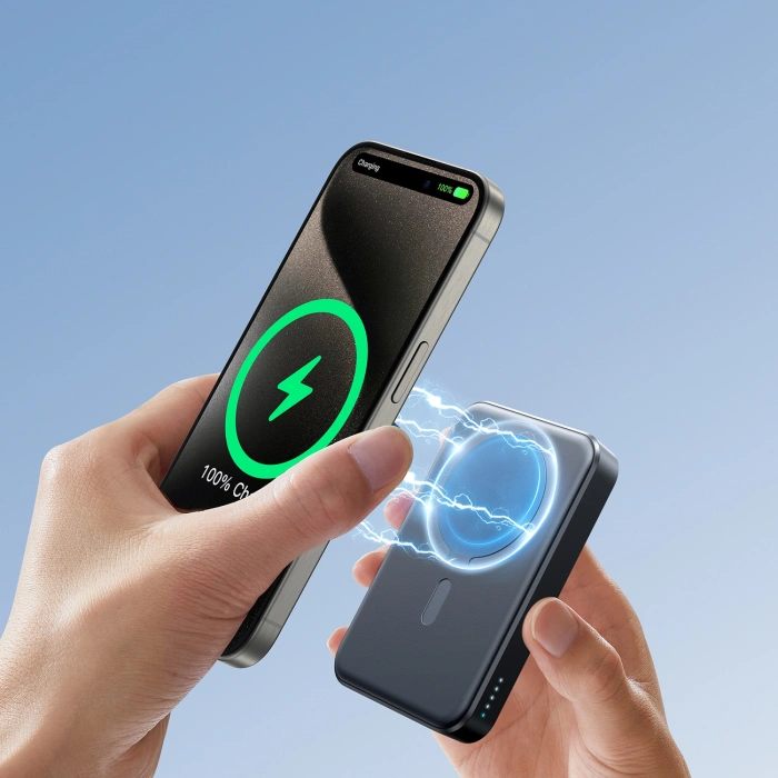 Powerbank Joyroom JR-W020 20W 10000mAh MagSafe + kabel USB-C - USB-C 0.25m - czarny