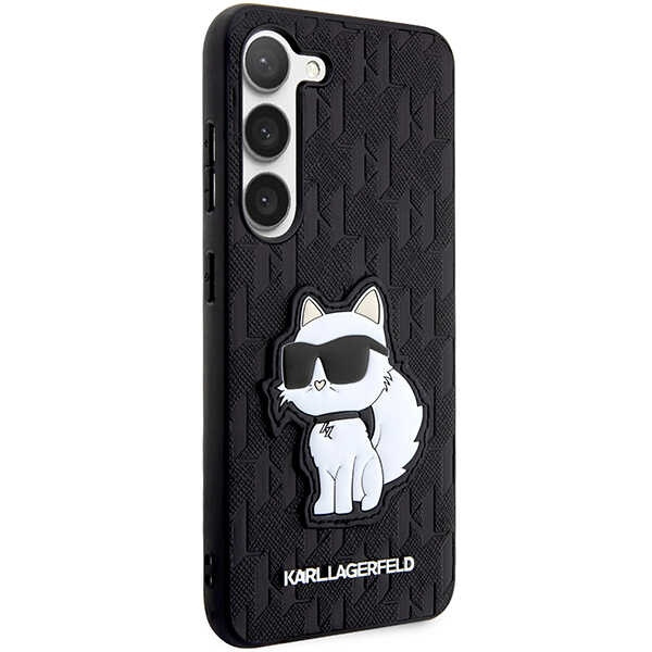 Case Karl Lagerfeld KLHCS23MSAKLHCPK S23 Plus S916 hardcase black/black Saffiano Monogram Choupette Case