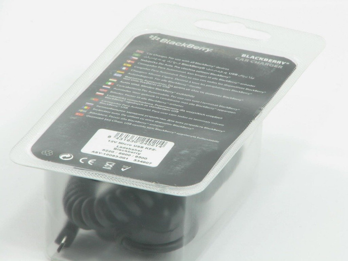 BLACKBERRY Micro USB Autoladegerät 8220 8900 9500 9700 9780 9800