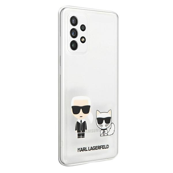  KARL LAGERFELD Samsung Galaxy A72 Karl & Choupette Estuche rígido transparente