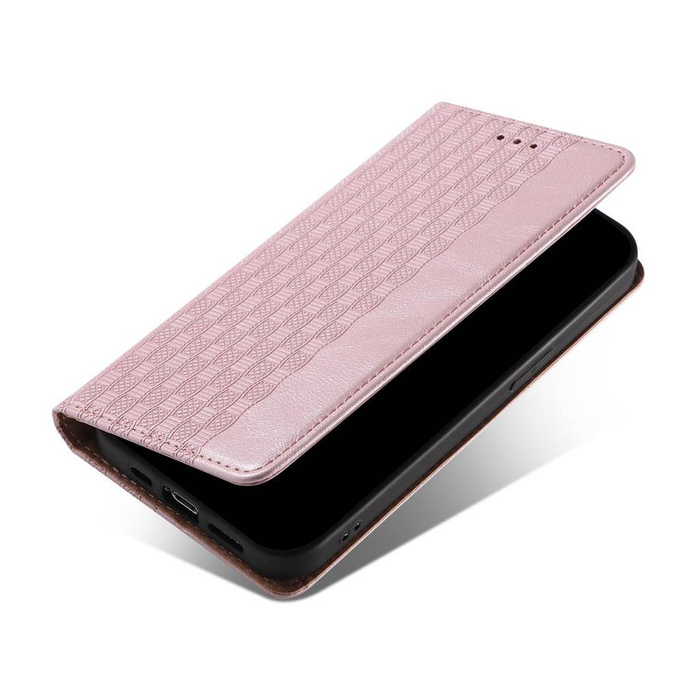Magnet Strap Case Case pro Samsung Galaxy S22 + (S22 Plus) Pouch Wallet + Mini Lanyard Pendant Pink
