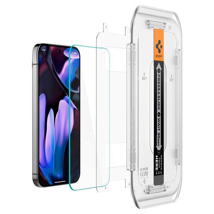 Verre trempé Spigen GLAS.TR "EZ FIT" 2-PACK GOOGLE PIXEL 9 / 9 PRO CLEAR