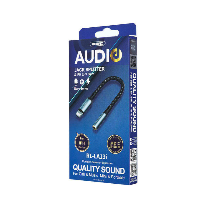 REMAX Sury Series Audio Jack Splitter RL-LA13i Tarnish