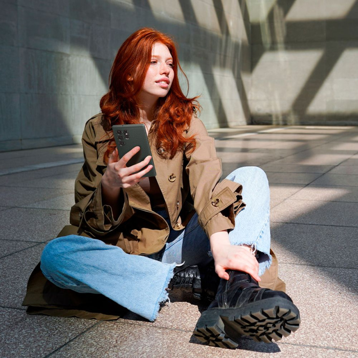 Hülle Spigen Liquid Air GALAXY S23 ULTRA ABYSS GRÜN