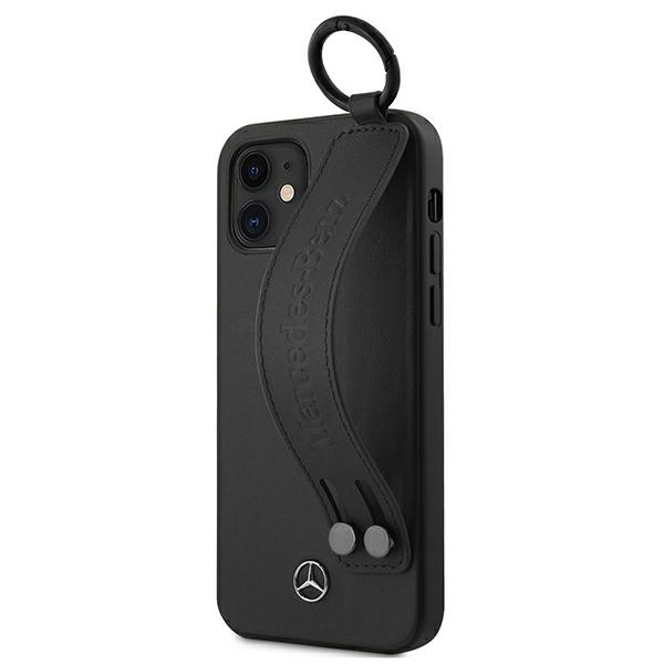 Puzdro Mercedes Apple iPhone 12 Mini Strap Line Black Case