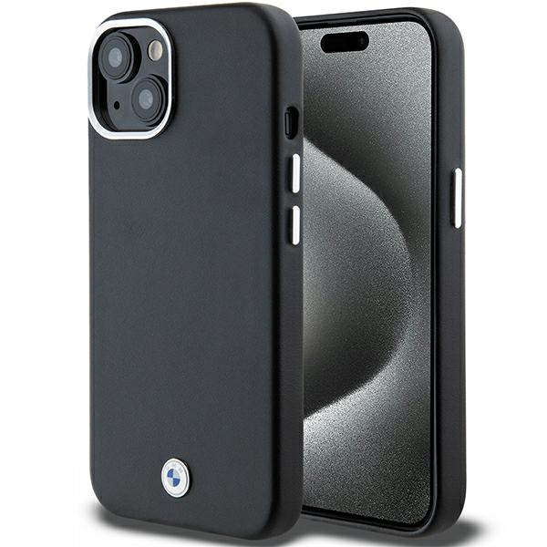 Case Bmw Bmhmp15s23pufwk IPhone 15 / 14 / 13 6.1 "black/black Signature Wrapped Metal MagSafe Case