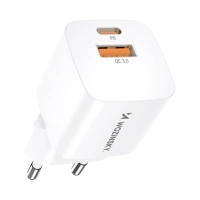 Wozinsky CMWCW 20W USB-C / USB-A wall charger - white
