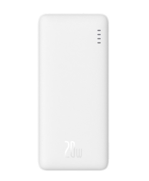 POWERBANK BASEUS AIRPOW 20W 10000mah PLUS KABEL USB-C 30cm BIAŁY