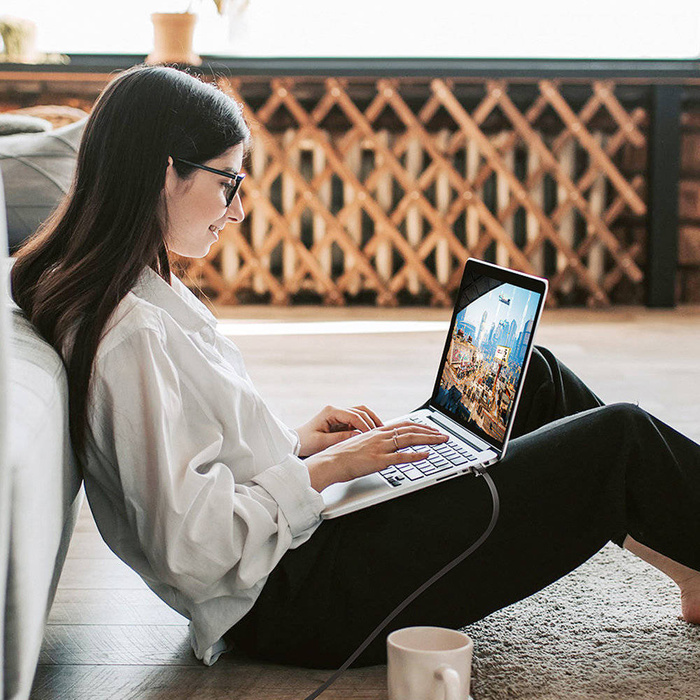 Cable LAN Ugreen Ethernet Cat.8 U/FTP plano 2m negro (NW134)