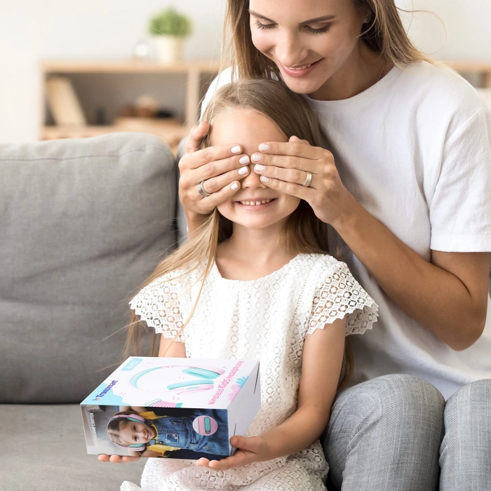 Tronsmart KH02 Wireless Headphones for Kids, Safe - Pink