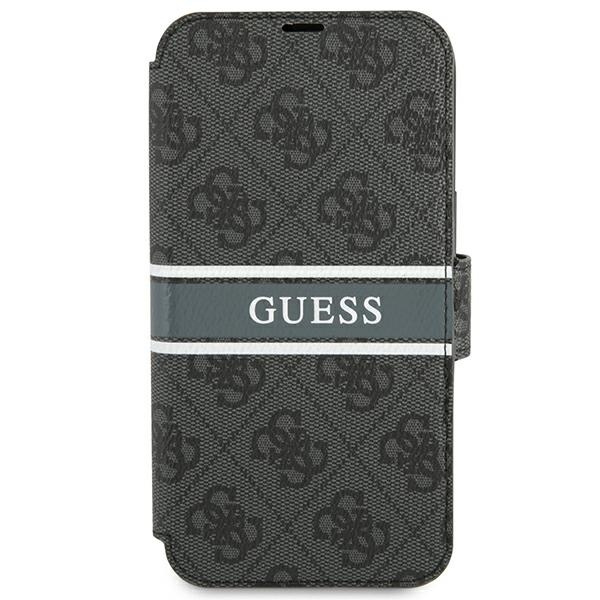 Case GUESS Apple iPhone 13 Mini Book 4G Stripe Grey Case